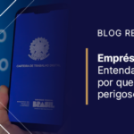 Banner do Blog Reis sobre Empréstimo Consignado CLT, com imagem de uma Carteira de Trabalho Digital. Saiba mais sobre Empréstimo Consignado CL e como ele funciona.